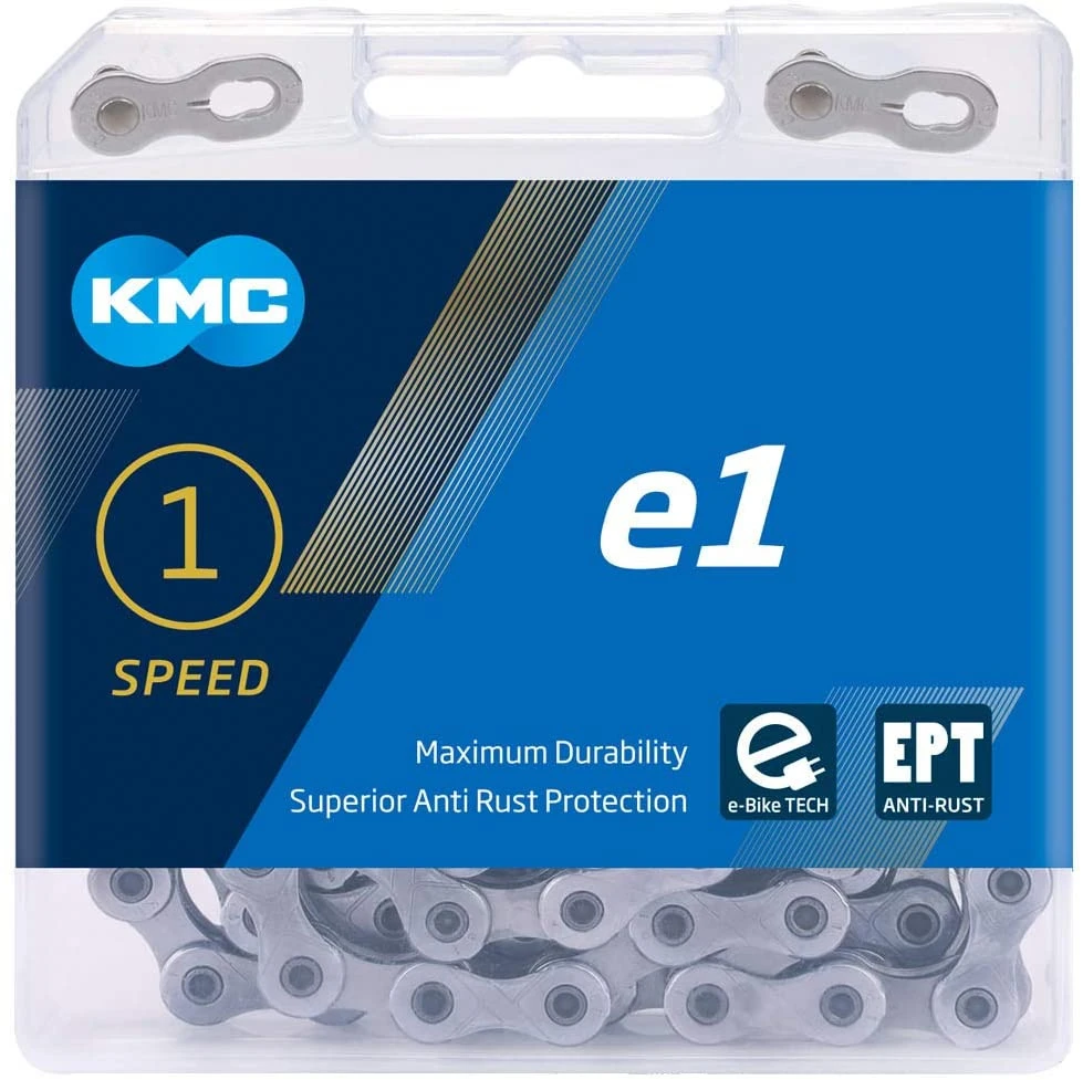 KMC E1 EPT - E-Bike Kette - 130 Glieder Silber 1 KMC E1 EPT - E-Bike Kette - 130 Glieder Silber