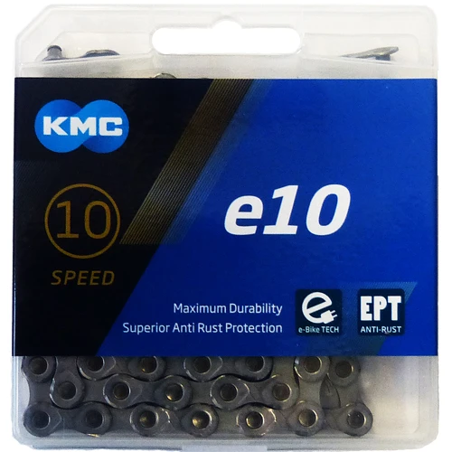 KMC E10 EPT - E-Bike Kette - 136 Glieder Silber 1 KMC E10 EPT - E-Bike Kette - 136 Glieder Silber