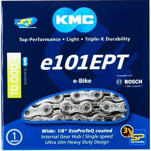KMC E101 EPT - E-Bike Kette - 112 Glieder Silber 1 KMC E101 EPT - E-Bike Kette - 112 Glieder Silber