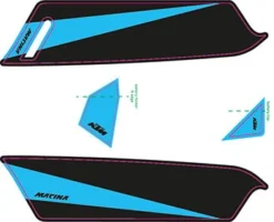Aufkleber KTM Macina 2017 34 Aufkleber KTM Macina 2017 -Ersatzteilebike ktm 2017e bike aufkleber schwarz cyan matt