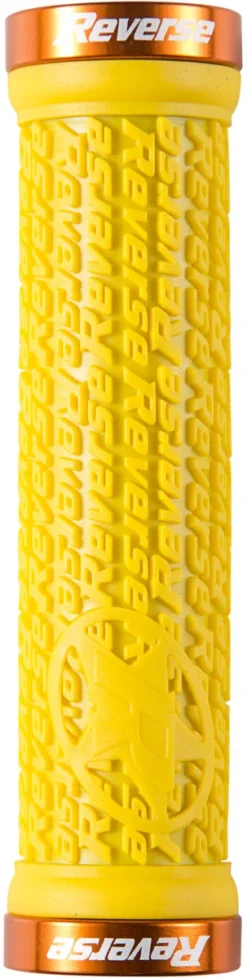 REVERSE Grip Stamp Lock On Ø30mm X 135mm 25 REVERSE Grip Stamp Lock On Ø30mm X 135mm -Ersatzteilebike reverse grip stamp lock on diameter 30mm x 135mm yellow orange