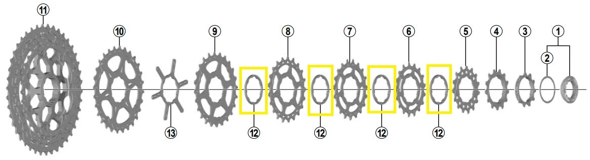 SHIMANO Distanzring Y1VN05000 Für XT CS-M8000 Und SLX CS-M7000 Kassette 2 SHIMANO Distanzring Y1VN05000 Für XT CS-M8000 Und SLX CS-M7000 Kassette – Bild 2