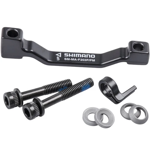 SHIMANO Scheibenbremsadapter Postmount +23 Mm Auf 203mm Bremsscheibe 1 SHIMANO Scheibenbremsadapter Postmount +23 Mm Auf 203mm Bremsscheibe