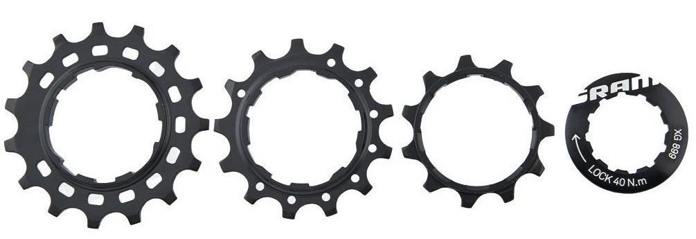 SRAM EX1 Kassettenritzel-Satz XG-899 11-13-15 Zähne 1 SRAM EX1 Kassettenritzel-Satz XG-899 11-13-15 Zähne