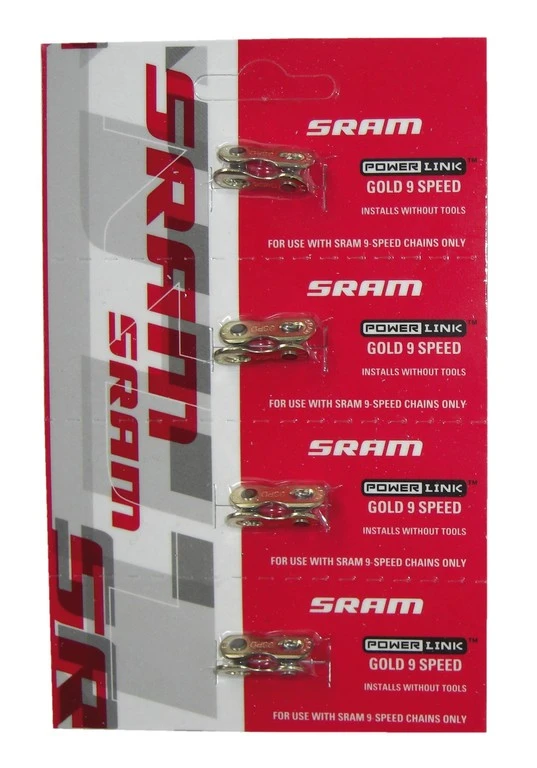 SRAM Kettenverschlussglied Power Link 9-fach Gold 3 SRAM Kettenverschlussglied Power Link 9-fach Gold – Bild 3